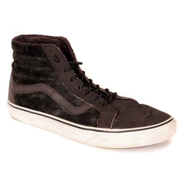 Vans Other - Vans Off The Wall Mens Black Suede Leather High Top Athletic Skater Sneaker 10.5